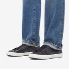 Superga Men's 2750 Tumbled Leather Sneakers in Black/White
