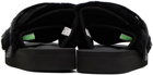 Suicoke Black MOTO-FURab Sandals