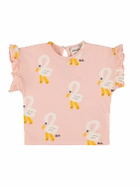 BOBO CHOSES Swan Print Organic Cotton T-shirt