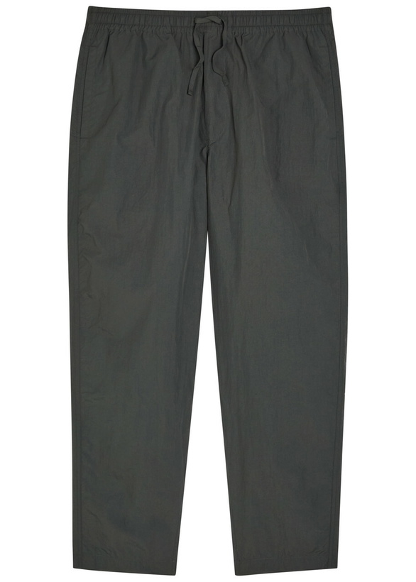 Photo: Ymc Alva Skate Relaxed Tapered-leg Shell Trousers Charcoal