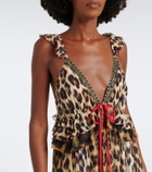 Camilla Embellished leopard-print silk chiffon maxi dress