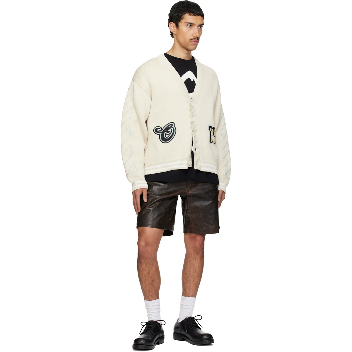 Off-White Off-White Star Varsity Knit Cardigan