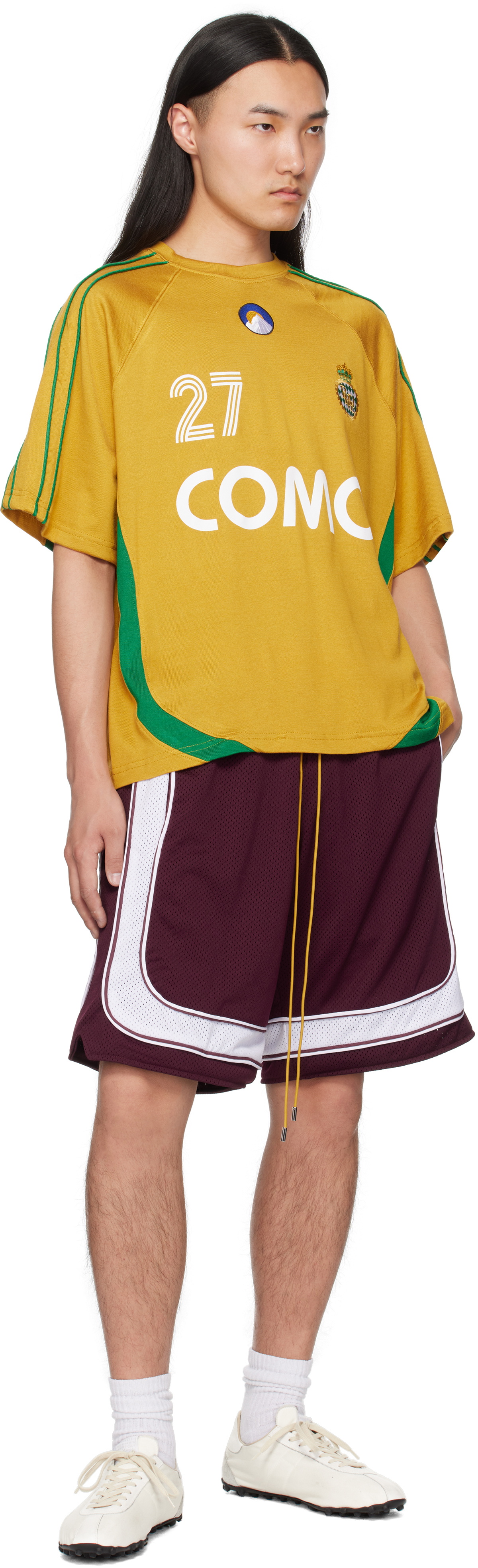 Rhude Yellow 'Rhude 27' Jersey