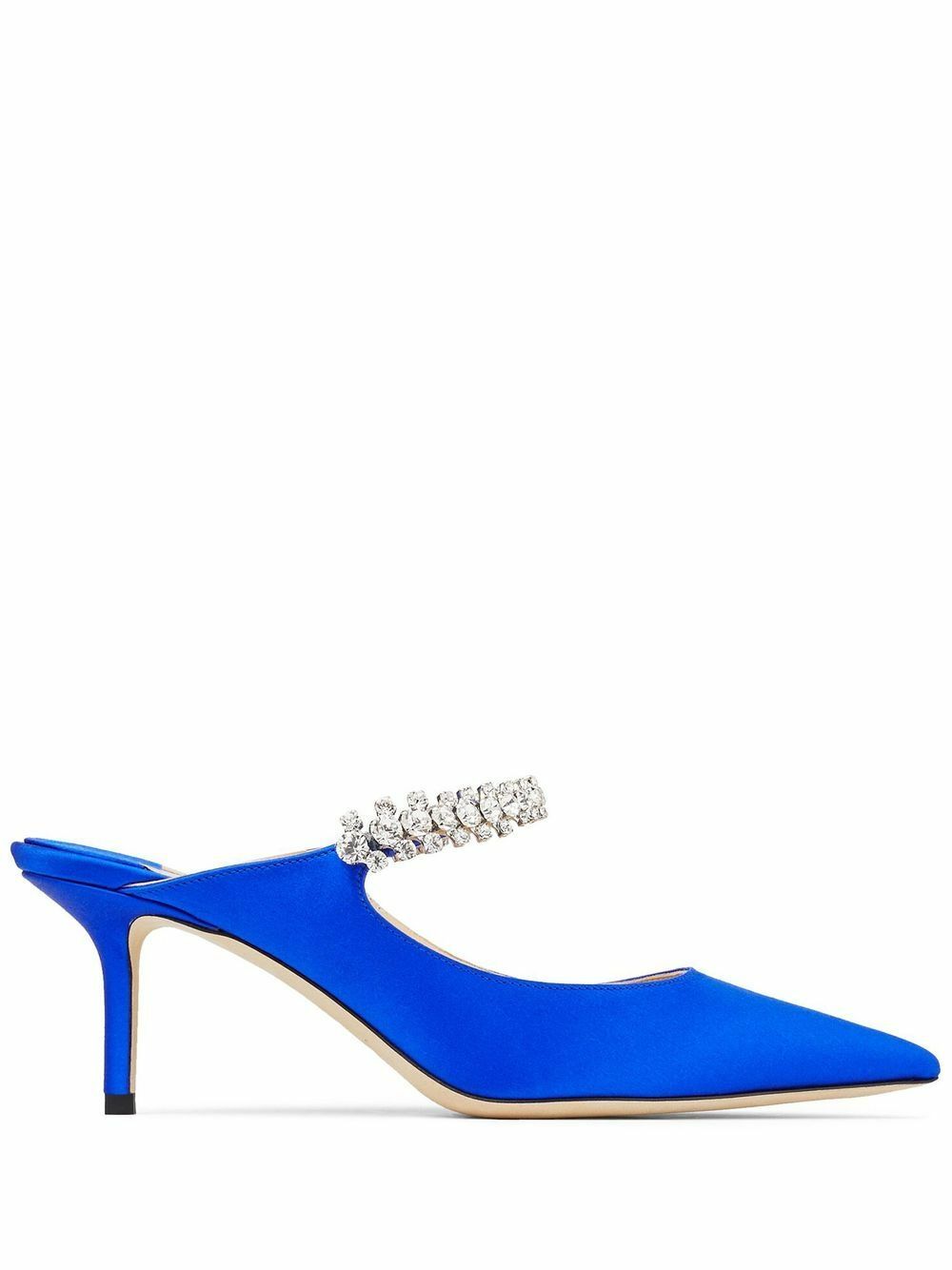 【JIMMY CHOO】Bing 65 - Satin - Ultraviolet★関税送料込み Jimmy Choo Bing 65 Cassis Satin Mules, Brand Size 35 ( US
