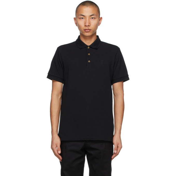 Photo: Burberry Black Button Detail Burton Polo