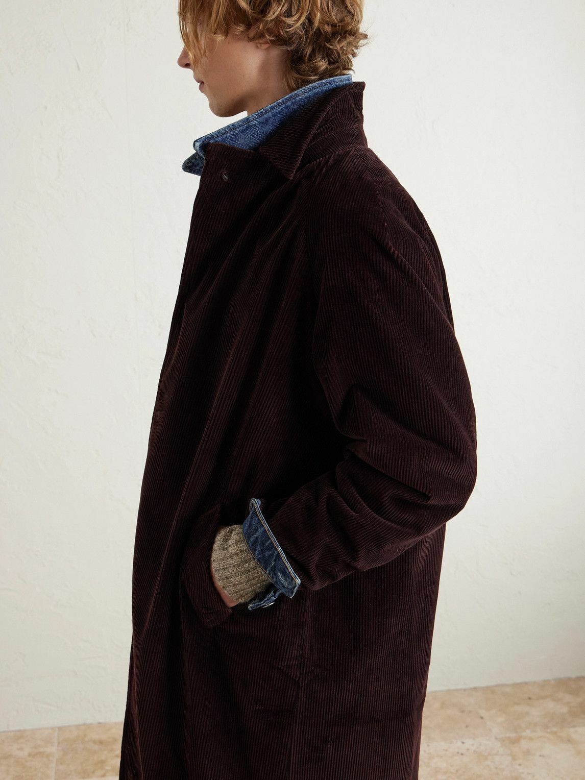 The Elder Statesman - Cotton-Corduroy Coat - Brown