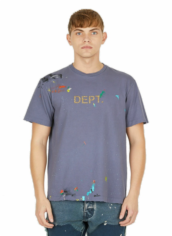 Photo: Glitter Logo T-Shirt in Blue
