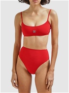 DOLCE & GABBANA Logo Jersey Bikini Set