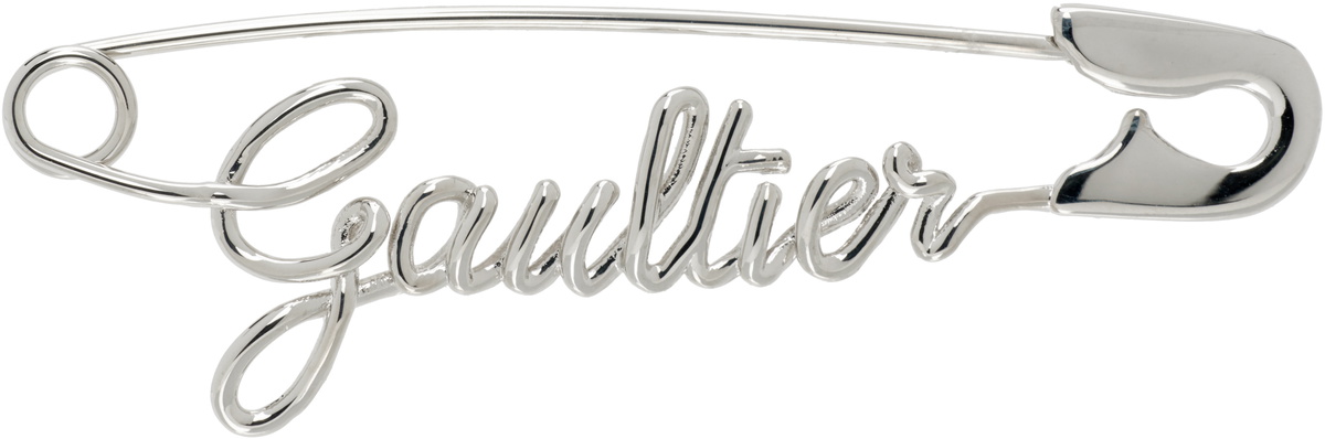 Jean Paul Gaultier 'The Silver-Tone Gaultier Safety Pin' Single Earring