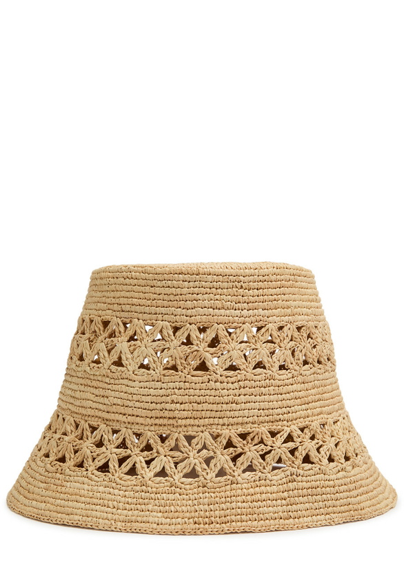Photo: Zimmermann Raffia Bucket hat Natural