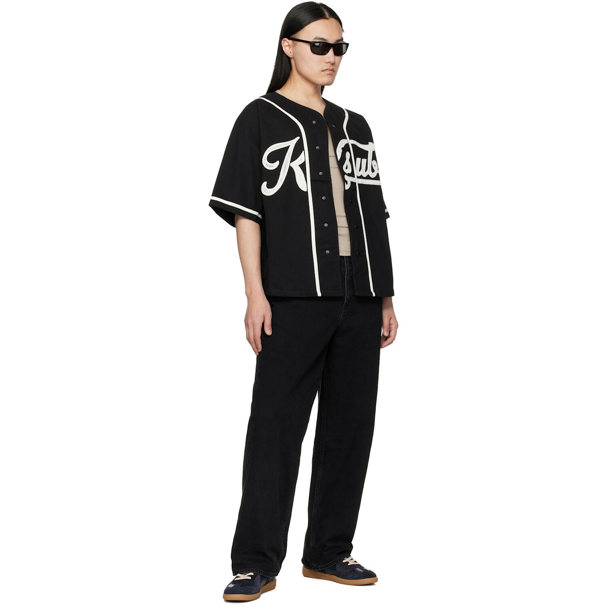 Ksubi Black Outfield S/S Jersey Shirt