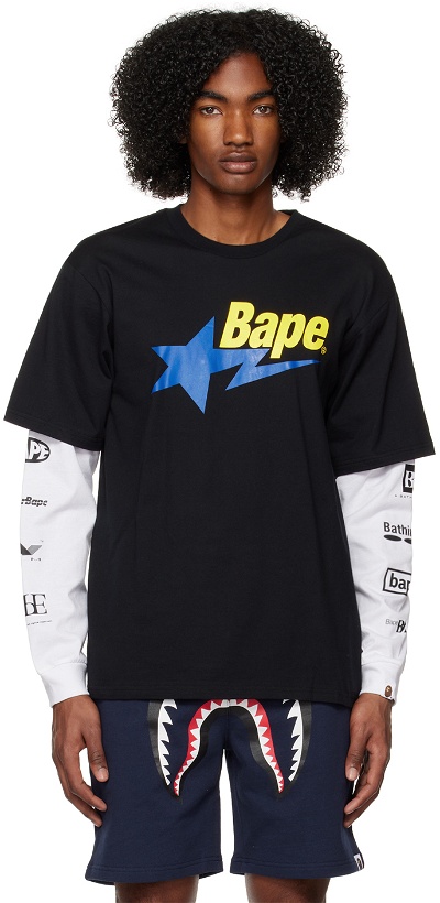 Photo: BAPE Black STA Layered Long Sleeve T-Shirt