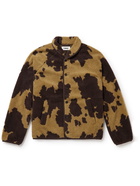 YMC - Beach Cow-Print Fleece Jacket - Brown