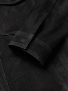 MR P. - Suede Trucker Jacket - Black - L