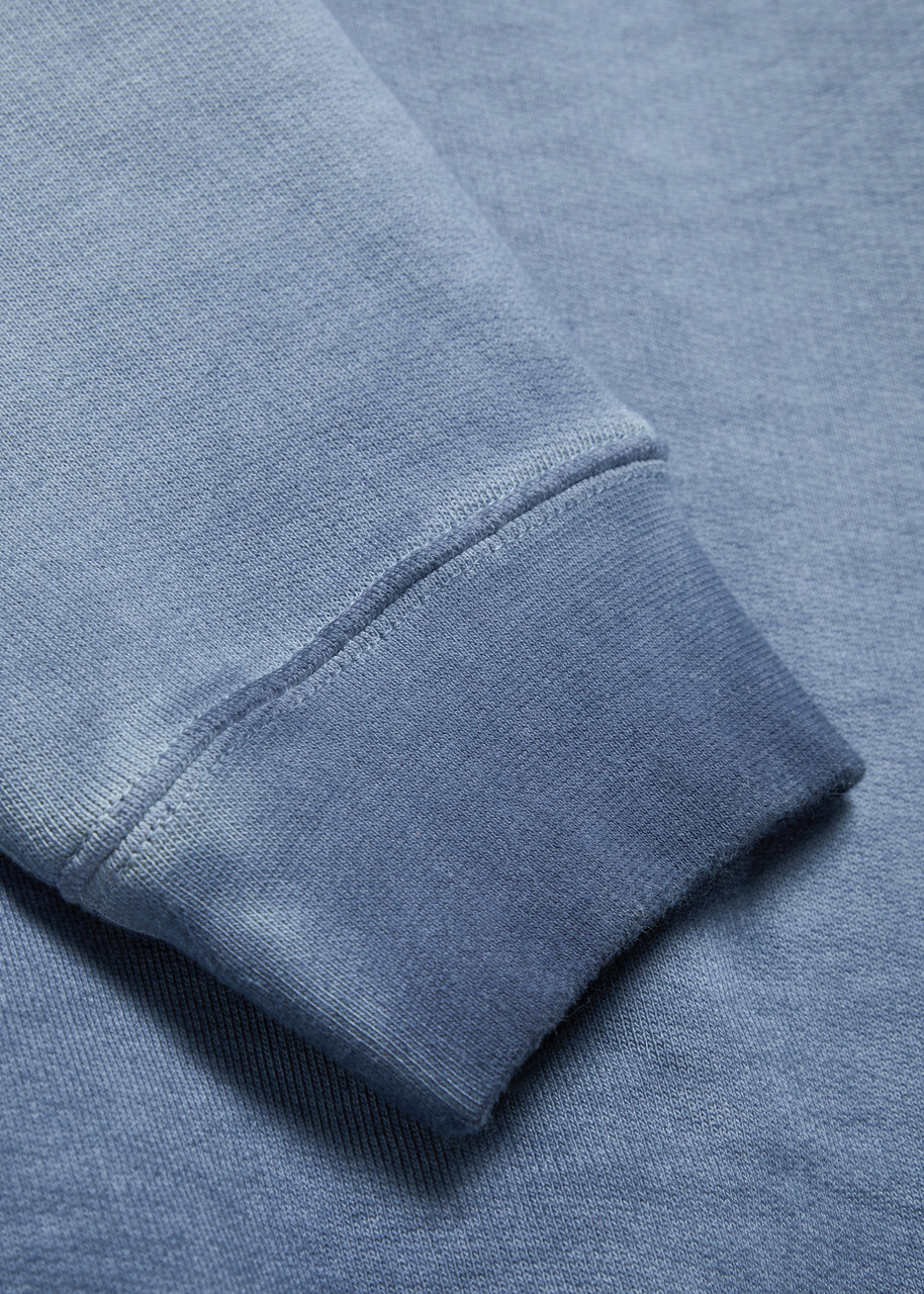Gallery Dept. Logo-print Washed Cotton Sweatshirt Blue