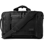 Master-Piece - Leather-Trimmed MASTERTEX-08 Briefcase - Black