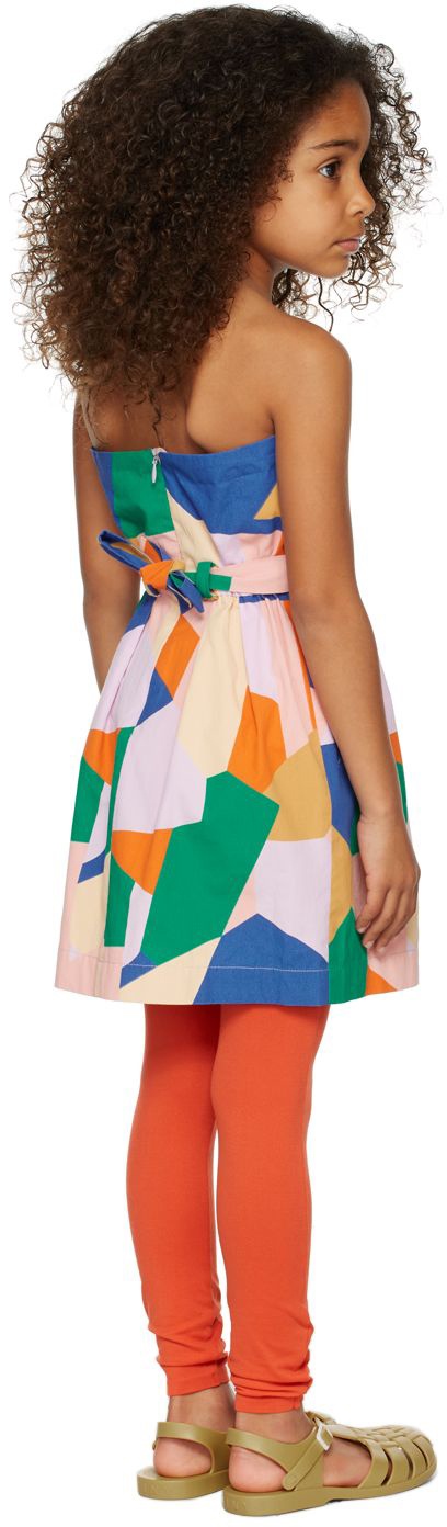 The Animals Observatory Kids Muticolor Geometric Forms Dragonfly Dress