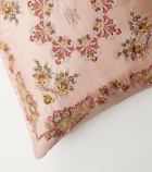 Etro Embroidered cotton cushion