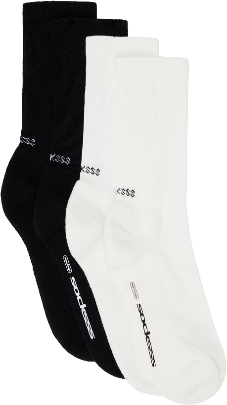 Photo: SOCKSSS Two-Pack Black & White Socks