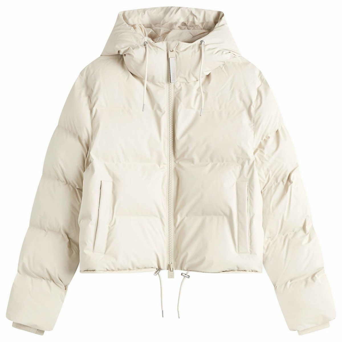Rains Women's Alta Short Puffer Jacket in Dune