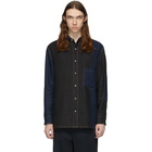 Loewe Navy Patchwork Shirt