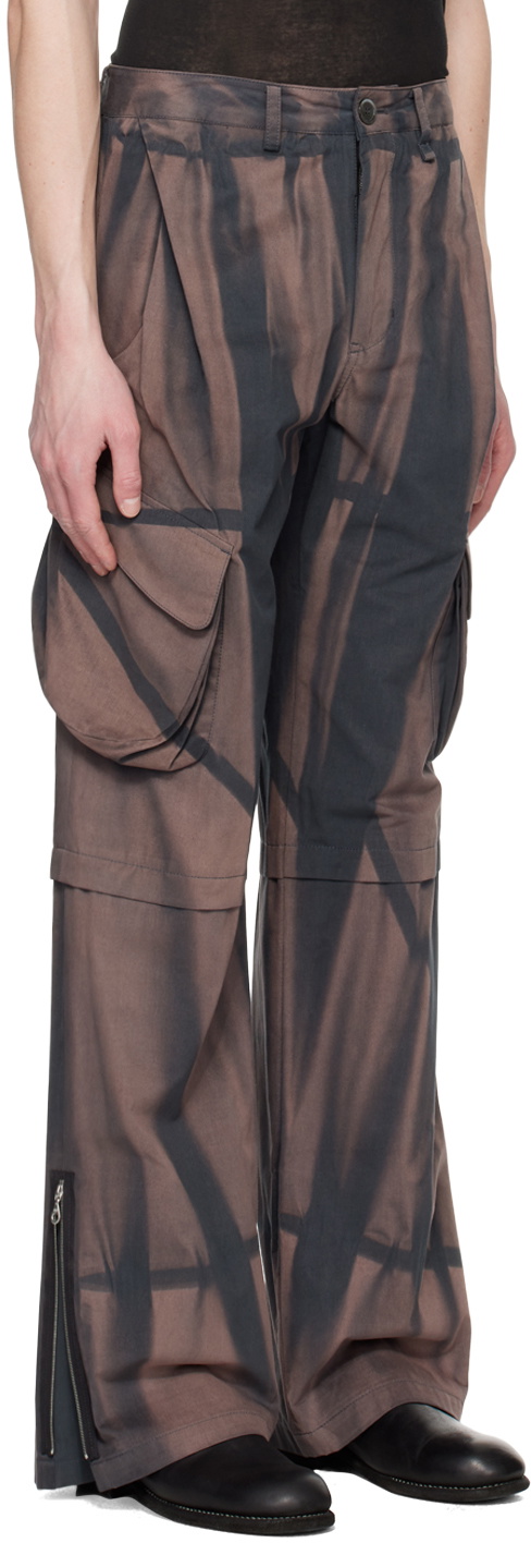 JiyongKim Gray Sun-Bleached Cargo Pants