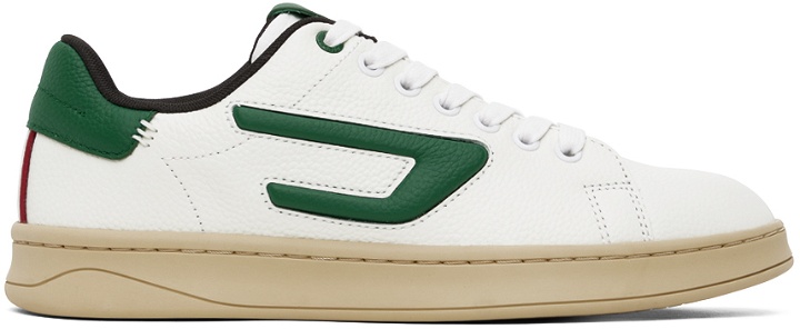 Photo: Diesel White & Green S-Athene Low Sneakers