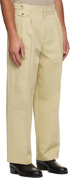 LE17SEPTEMBRE Beige Two Tuck Trousers