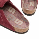 Birkenstock Men's Boston Clog - Zinfandel Suede
