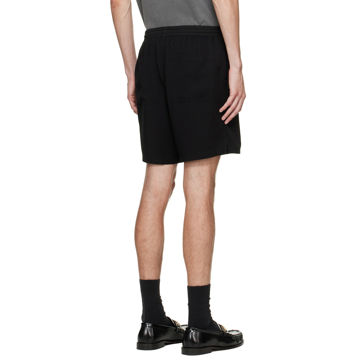 Represent Black 'Love and Kisses' Shorts