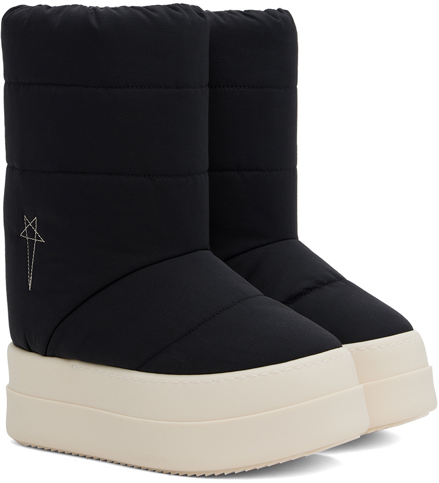 Rick Owens DRKSHDW Black Porterville Mega Bumper Lunar Boots
