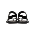 Jil Sander Black Leather Slide Sandals
