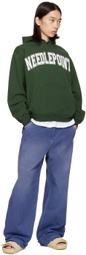 Online Ceramics Green 'Needlepoint' Hoodie