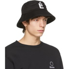 Etudes Black Training Patch Bucket Hat