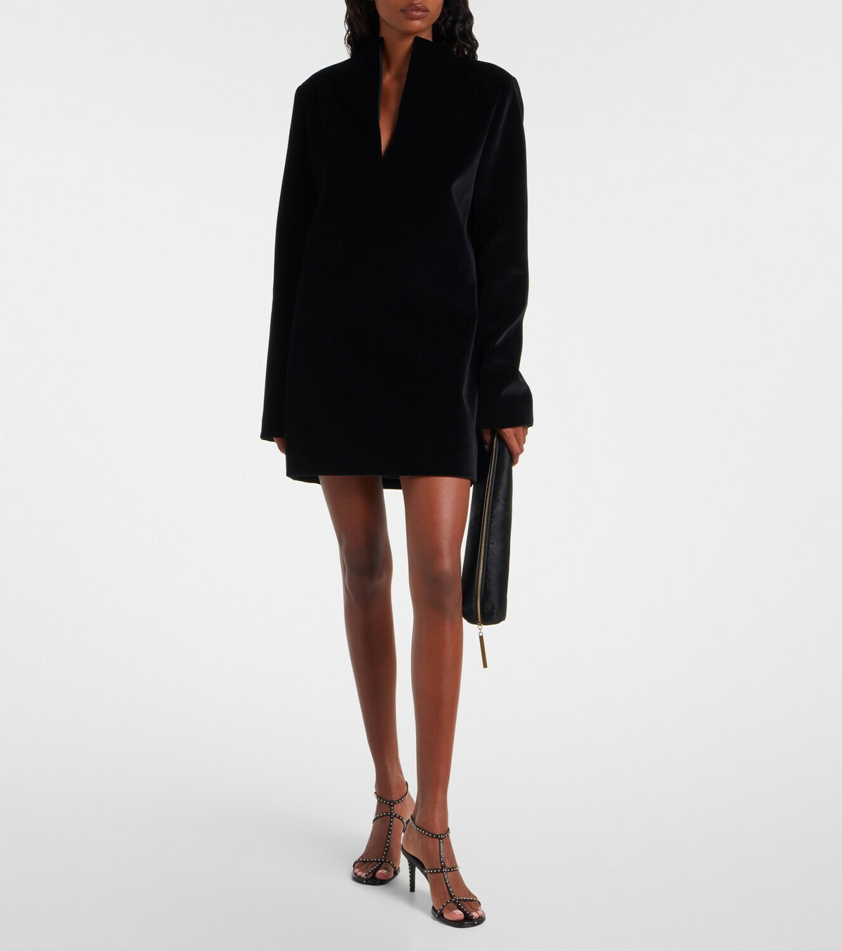 Khaite Aleena velvet minidress