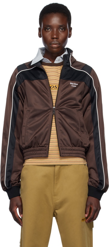 Photo: Martine Rose Brown Shrunken Track Jacket