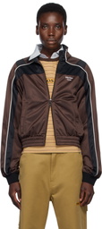 Martine Rose Brown Shrunken Track Jacket