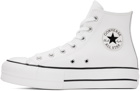 Converse White Chuck Taylor All Star Lift Leather High Top Sneakers