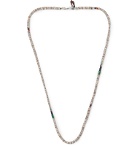 Peyote Bird - Sterling Silver Multi-Stone Necklace - Brown