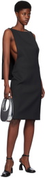 Coperni Black Cape Minidress