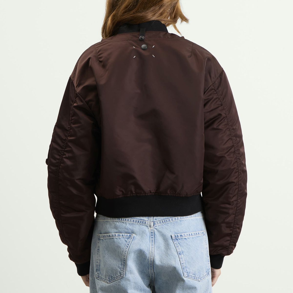 Maison Margiela Women's Reversible Bomber Jacket in Dark Brown