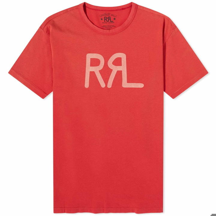 Photo: RRL Men's Logo T-Shirt in Red