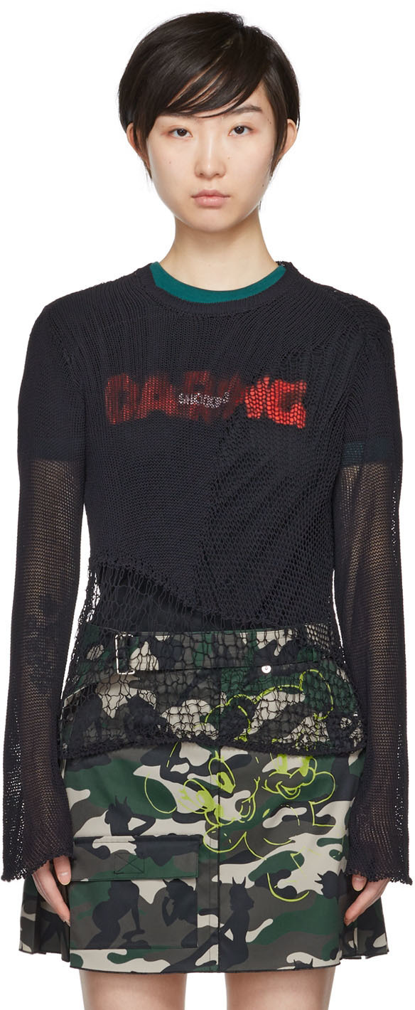 Marc Jacobs Heaven Black Cotton Sweater