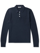 Alex Mill - Knitted Polo Shirt - Blue