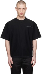 sacai Black Inverted Seam T-Shirt