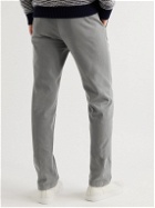 Kiton - Straight-Leg Stretch-Cotton Twill Trousers - Gray