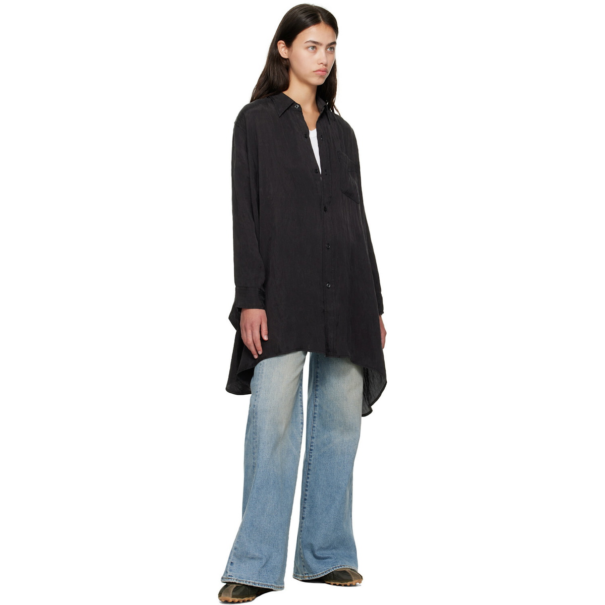 R13 Blue Straight Jeans