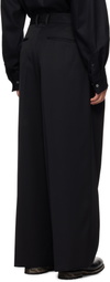 stein Black Extra Wide Trousers