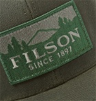 Filson - Logger Logo-Appliquéd Cotton-Twill and Mesh Baseball Cap - Green