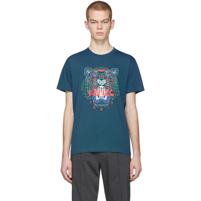 Photo: Kenzo Blue Limited Edition Holiday Tiger T-Shirt